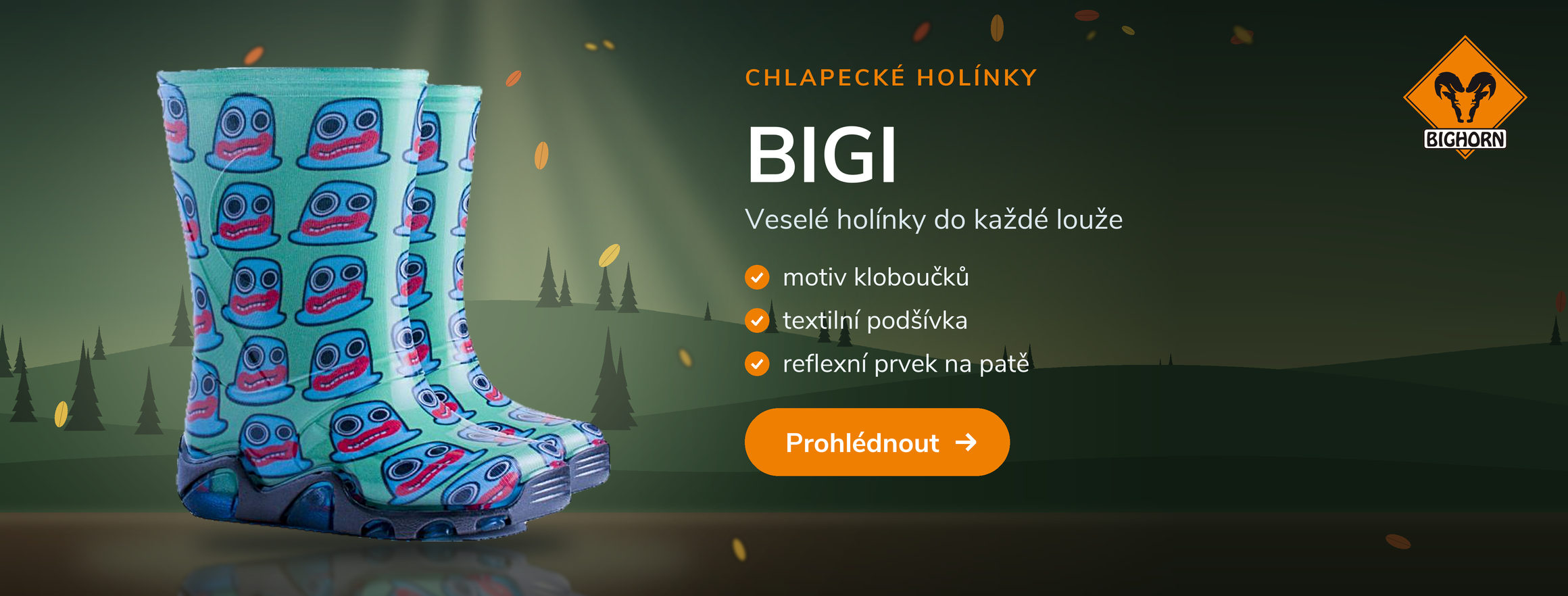 Chlapecké holínky Bighorn BIGI klobouček